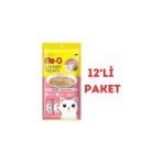 Me-O Creamy Çizgili Orkinos Balıklı Sıvı Kedi Ödülü 4X15 gr 12'li Paket