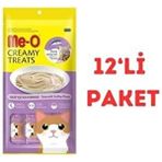 Me-O Creamy Deniz Tarağı ve Ton Balıklı Sıvı Kedi Ödülü 4 x 15 gr 12'li Paket