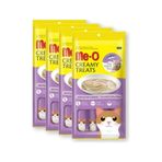 Me-O Creamy Treats Ton Balığı ve Deniz Tarağı 4x15 gr Kedi Ödül Maması