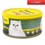 Me-O Delite 6x80 gr Ton Balıklı Sebzeli Tahılsız Kedi Konservesi