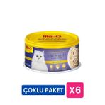 Me-O Delite 80 gr 6 Adet Ton Balıklı ve Soslu Tahılsız Kedi Konservesi