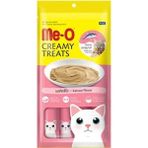 Me-O Me-O Kremalı Çizgili Orkinos Balıklı Kedi Sıvı Ödül Maması 4x15 gr Yetişkin Kediler İçin Lezzetli