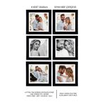 Me you 6 Adet 30x30 Çerçeve - Mdf Çerçeve - Fotoğraf Çerçevesi - Kare Çerçeve - Pvc'li