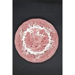 Meakin Merrie England Derbyshire Antika Porselen Servis Tabağı 24 cm Kusursuz - Kırmızı - Beyaz