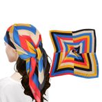 MEANBEAUTY Kadın 70 x 70 cm ipek şal ipek hafif bandana çok renkli şal baş örtüsü saç şal, Mavi/Sarı/Kırmızı/Siyah/Beyaz, Ölçü Birimi