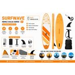 Measfree HMI001 320x81x15 cm Şişme SUP Board – 160 Kg Taşıma Kapasiteli Paddle Board Seti | Kürekli Full Paket Deniz & G