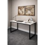 Mebars Narin Çalışma Masası Bilgisayar Masası Ofis Masası - 120X60- Beyaz