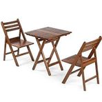Mebel Stil İspanya Atina 60x80 cm Ceviz Balkon Masa Takım