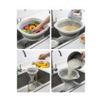 Mebey Home 4’lü Katlanır Mutfak Seti Büyük Badya+Orta Badya+Süzgeç+Huni