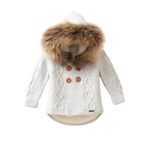 Mebs Clothing BABYMIO, Gri Bebek Hırkası, Yürütmeli, Kürklü Hırka