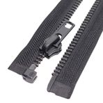 MebuZip #8 33 İnç Siyah Nikel Diş Ayırma Ceket Fermuar Sağ El Fermuar Ağır Metal Fermuarlar Erkek Ceketleri Mont Dikiş (33" RH)