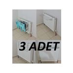 MEC TOPTAN Mec Market 3 Adet Çamaşır Kurutmalık Petek Üstü 60cm 5 Telli Kaliteli X 3 Adet