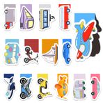 Mecctuck Mıknatıslı yer imi, 30 adet yer imi, mıknatıslı ayraç, yer imi, manyetik kitap ayracı, çocuklar için, okuma şeridi, ilkokul, okul aksesuarı, öğrenciler, kitap severler için