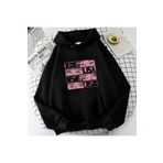 MECH BUTİK Blackpink Üye İsim Baskılı Siyah Kapüşonlu Kız Çocuk Sweatshirt Hoodie