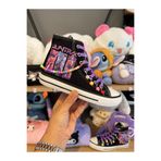 MECH BUTİK Demon Hunter Huntrix Baskılı Lila Bağcıklı Boncuk Ve Halhallı Bilekli Sneaker