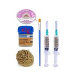 Mechanic Krem Lehim 183 C 42g Flux Lehim Toplama Cp-2015 Emme Teli 2,0mm Havya Uç Temizleme Set02
