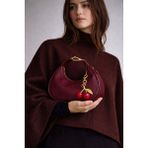 Meche Atelier Since 2024 Laila Kadın Süet El ve Omuz Çantası - 508-Bordo - Standart