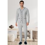 Mecit 22767 Gri Erkek Pijama Takımı