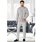 Mecit 2767 Gri Erkek Pijama Takımı