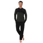 Mecit 2999 Yeşil-Siyah Selanik Kumaş Kışlık Erkek Pijama Takımı