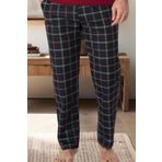 Mecit 3001 Erkek Siyah Ekoseli Tek Pijama Altı