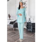 Mecit 5015 Turkuaz Lohusa Pijama Takımı