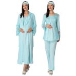 Mecit 5355 Turkuaz Lohusa Pijama Takımı