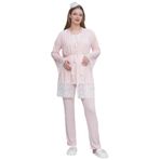Mecit 6203 Pembe Sabahlıklı Lohusa Pijama Takımı