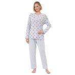 Mecit 6314 Mavi Kadın Büyük Beden Pijama Takımı