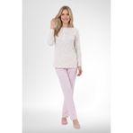 Mecit 6361 Pembe%100 Pamuk Büyük Beden Kadın Pijama Takımı