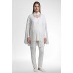 Mecit 6402 Bayan Elegant Ekru Dantel Pelerin Lohusa Pijama Takımı