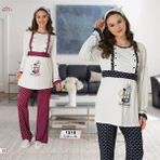 Mecit M-1518 Lacivert Lohusa Pijama Takımı