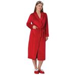 Mecit Pijama 5915 Fransız Kadife Kırmızı Kadın Sabahlık Kırmızı XL
