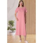 Mecit Pijama Mecit 5825 Pembe Büyük Beden Kadın Gecelik - 3XL
