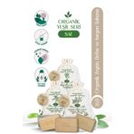 Mecitefendi Organik Yeşil Seri:Saf - Defne, Isırgan ve Zeytin Sabunu (Nemlendirici Etki) 125 gr+MİST