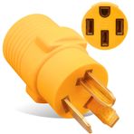 MECMO - Seviye 2 EV Şarj için NEMA 10-30P - 14-50R EV Şarj Adaptörü Kablosu, UL Listeli 30 Amp Kurutucu Fişi, 50 Amp EV Şarj Adaptörü Kablosu, EV,10-AWG STW (1FT) ile Uyumlu