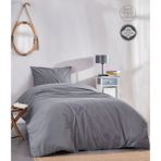 Medaillon Home Gri Pamuklu Tek Kişilik Nevresim Takımı - 160 x 220 cm