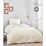 Medaillon Home Krem %100 Pamuklu Tek Kişilik Nevresim Takımı