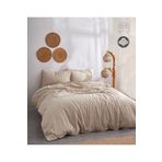 Medaillon Home Soft Kahverengi %100 Pamuklu Çift Kişilik Nevresim Takımı