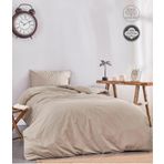 Medaillon Home Soft Kahverengi %100 Pamuklu Tek Kişilik Nevresim Takımı