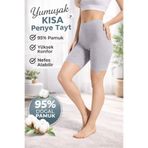 Medament AĞLI KISA GRİ PENYE TAYT (SÜPER KALİTE)