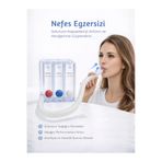 MEDAS LİFE Triflo 3 Toplu Nefes Egzersiz Cihazı (Incentive Spirometre) | Akciğer Geliştirici Solunum Aparatı