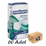 Medcare Classic Emici Külot Yetişkin 5,5 Damla Xlarge Beden 2x30 Adet Paket Hasta Bezi