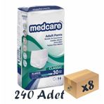 Medcare Classic Emici Külot Yetişkin 5,5 Damla Xlarge Beden 8x30 Adet Paket Hasta Bezi