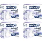 Medcare Yatak Koruyucu Örtü 60cm X 90cm 4 Paket 120 Adet Hasta Alt Pedi Kedi Köpek Pedi