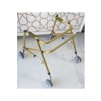 medes sağlık Çocuk Dört Tekerlekli, Frenli, Katlanabilir, Boy Ayarlı Ters Walker - Yürüteç Küçük Boy (50 - 65 Cm)
