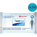 Medifresh Yetişkin Hasta Vücut Temizleme Mendil-Havlusu 60 Yaprak (36 Lı Set) Plastik Kapaklı