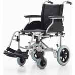 Medikalcim DM-327 Mini Metal Gövdeli Transfer Tekerlekli Sandalyesi Refakaatçı Frenli - Siyah - 100 cm