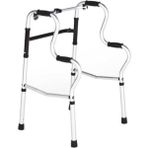Medikalcim Kademeli Alüminyum Walker KY962L - Siyah - 100 cm