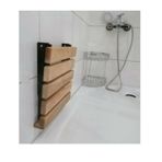 MEDİKALCİM Katlanır Duş Taburesi - Doğal Ahşap Katlanır Banyo Oturağı